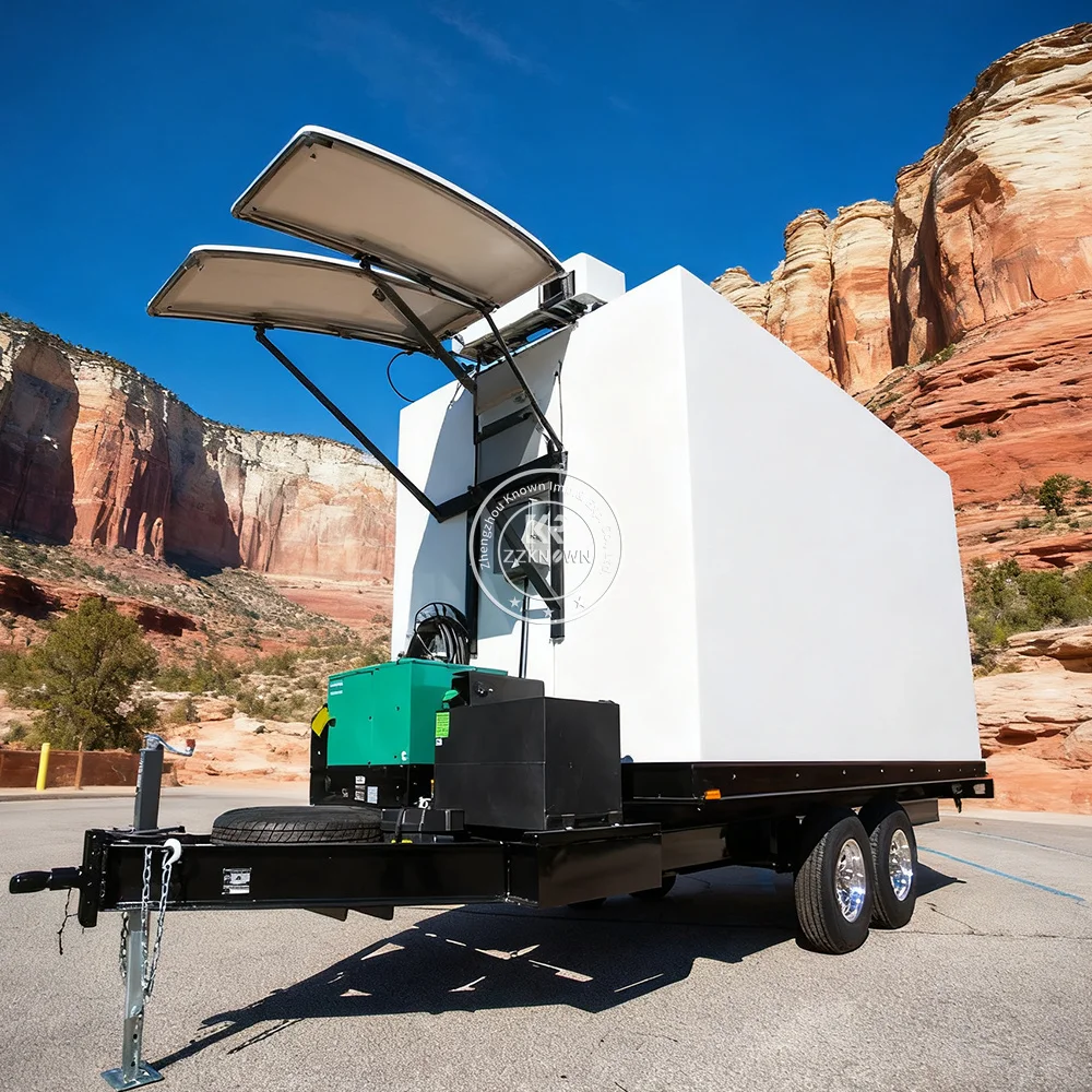 Mobile Portable Freezer Truck Cold Storage Trailer Portable Food Storage Cold Refrigerated Cargo Truck for Frozen Food