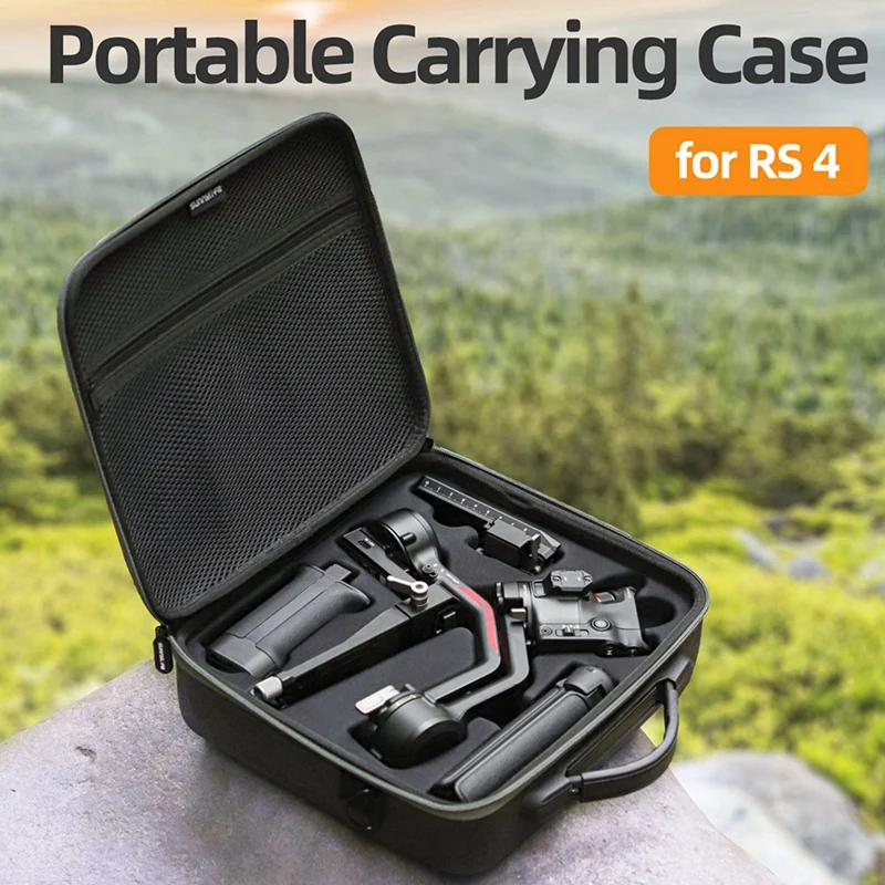 SUNNYLIFE For DJI RS 4 Kit Storage Solution - Ruyi Handheld Stabilizer Protective Carrying Case With Multi-Utility