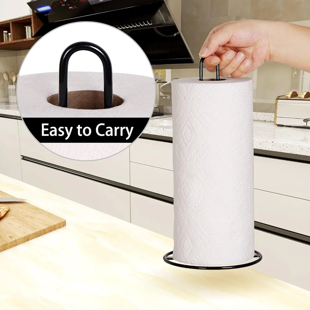 Garden Furniture-Kitchen Paper Towel Stand Holder for Kitchen Organization and Storage, Paper Towel Holders for Standar