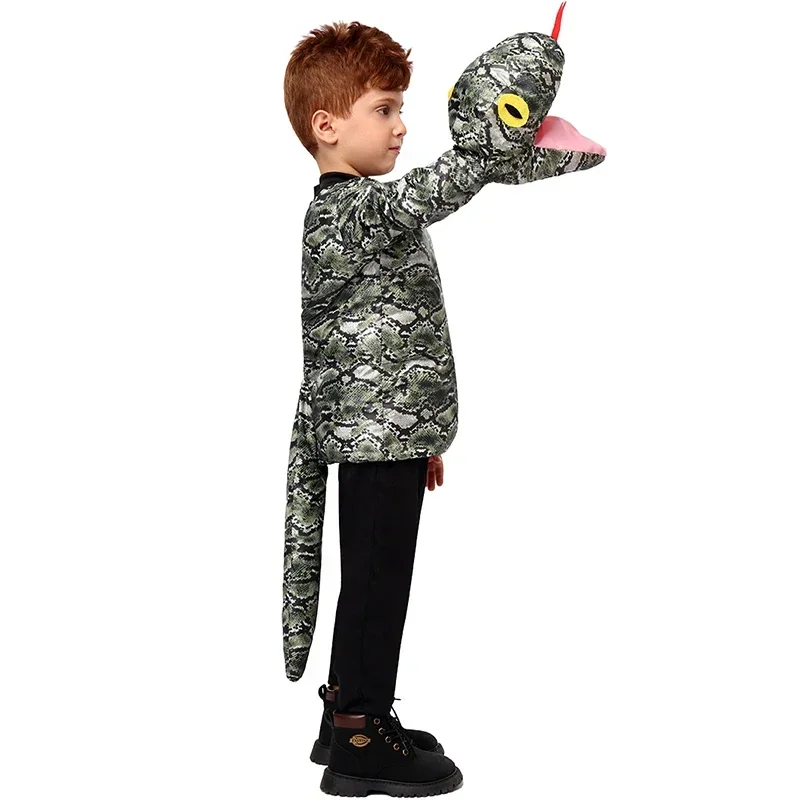 ثعبان من الرجال والفتيات ، جبهته للأولاد والبنات ، كرنفال الباريم ، هالوين ، وصل حديثًا ، زي تنكري