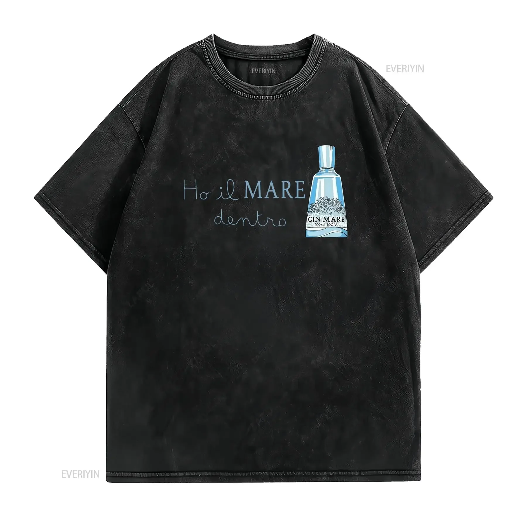 T shirt da uomo bianca Saint Barth stampa costiera francese con testo Hello Mr Lonely Heart design casual streetwear vintage