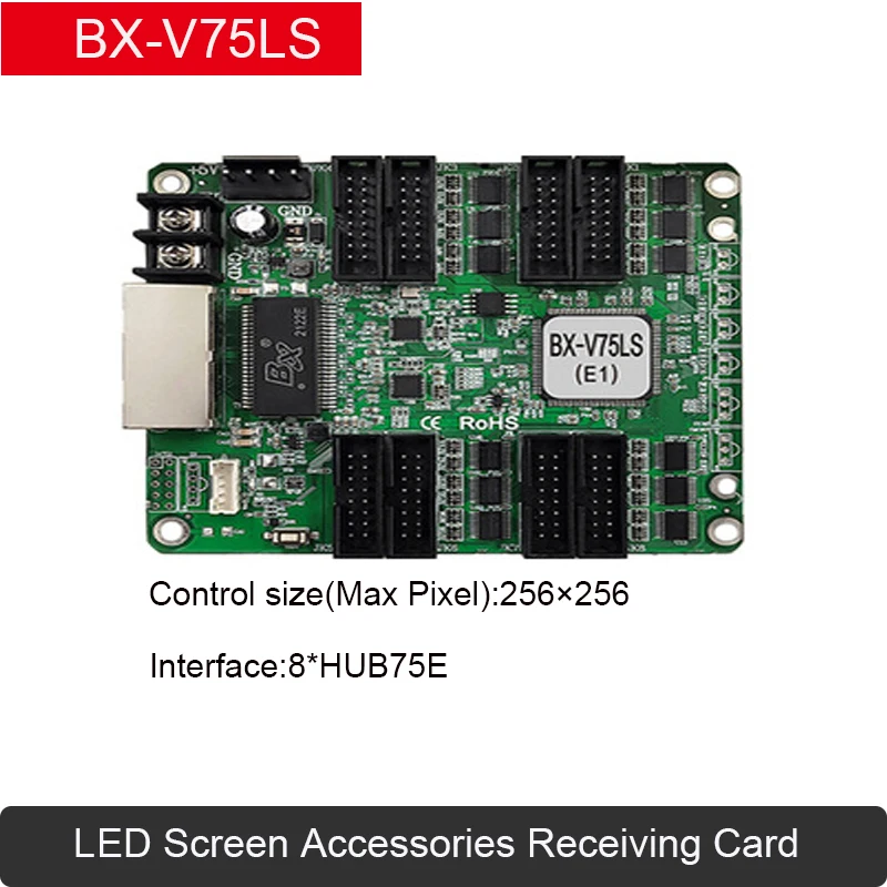 Onbon BX-V75LS Full color Receiving Card LED display Sceen Control Card Work with All BX sending card HUB75 Port