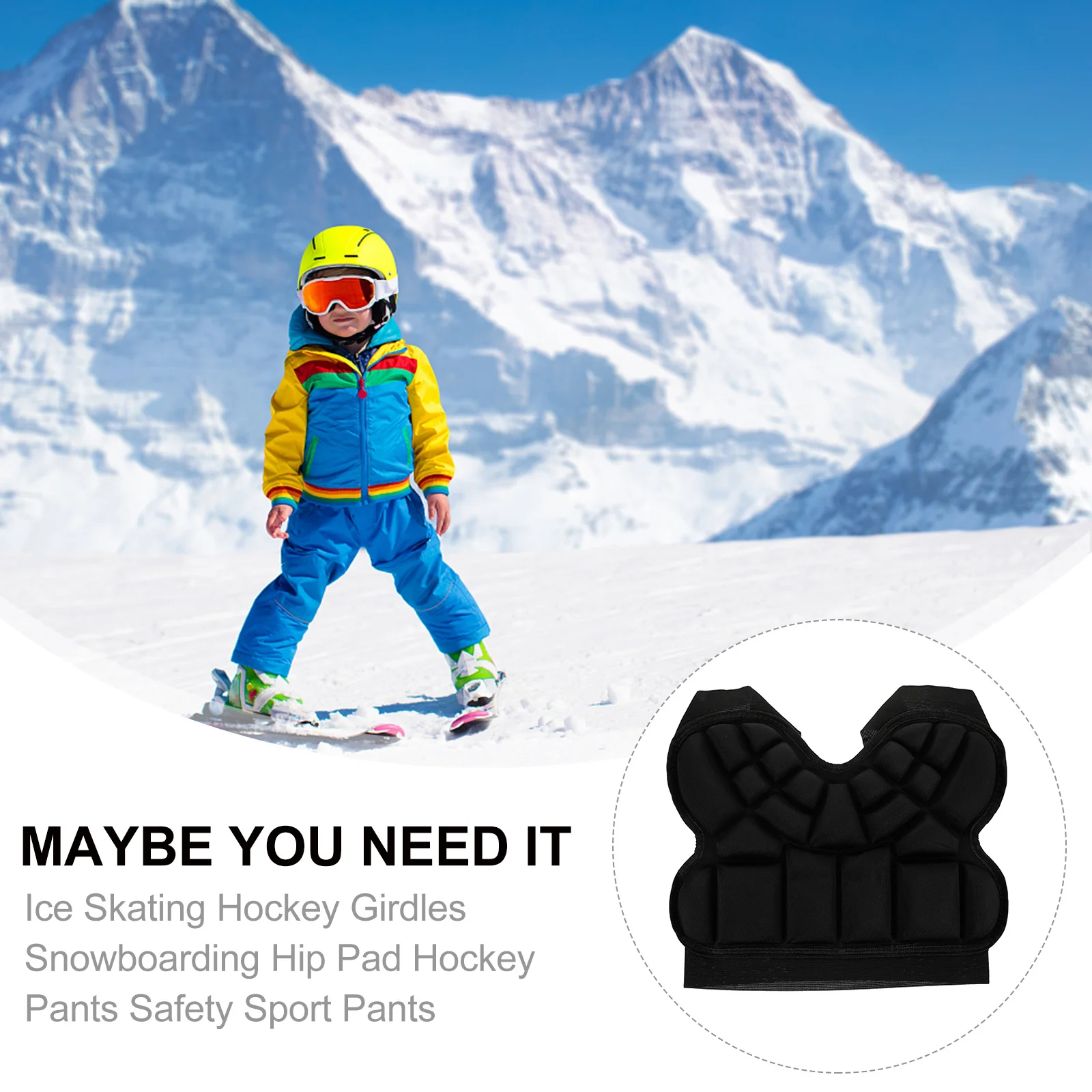 

Kids Ice Skating Hockey Girdles with Protective Hip Pad for Skiing Snowboarding Cycling Riding Pants Safety Gear