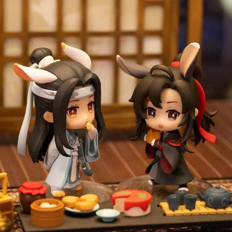 In Shock Original Mo Dao Zu Shi Wu & Xian Wangji Night Candle Stays on the Moon Anime Action Figure Toys For Boys Kids Gifts