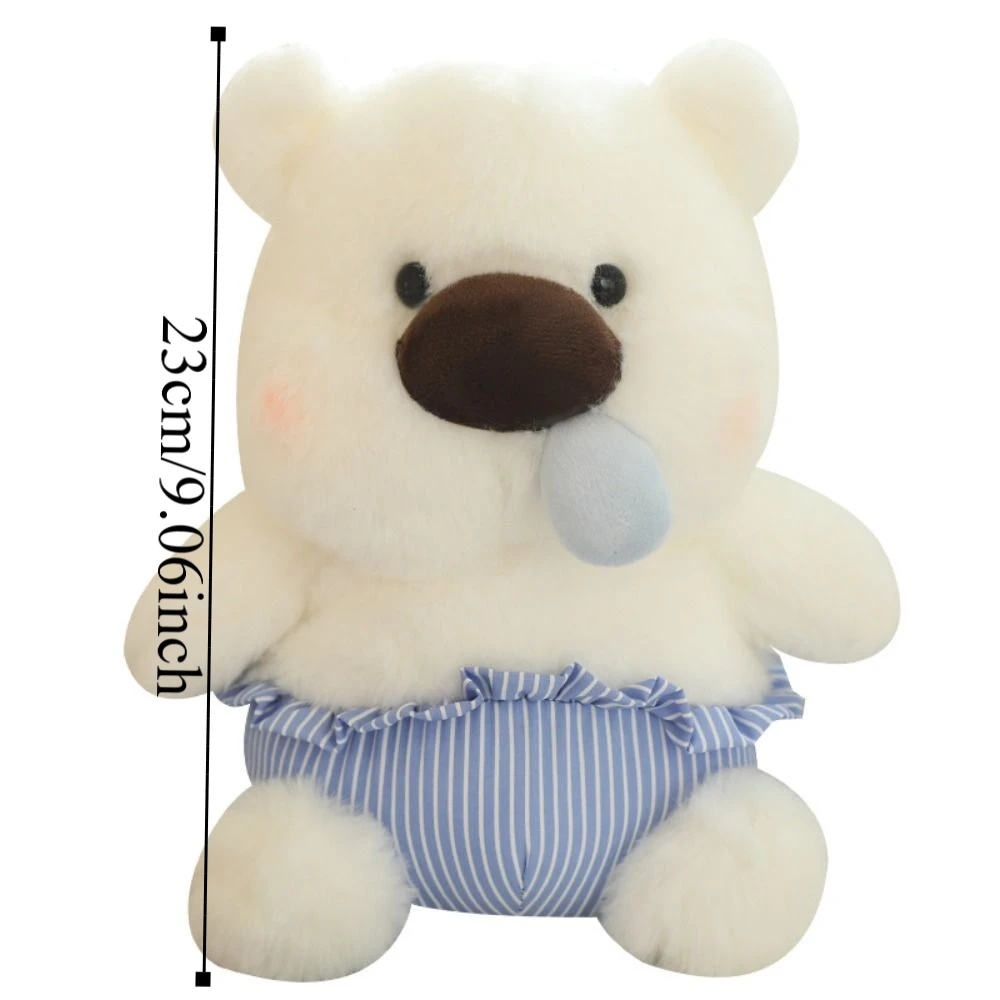 Fluffy Stretchable Snot Bear Plush Toy Cartoon Sleeping Pants Plush Bear Doll Cute Soft Stuffed Animal Pillow Children's Gift