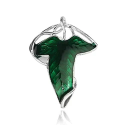 Movie The Lord Of The Rings Elf Leaf Shape Brooch Unisex Clothes Backpack Jewelry Cloask Clasp Corsage Pin Metal Button