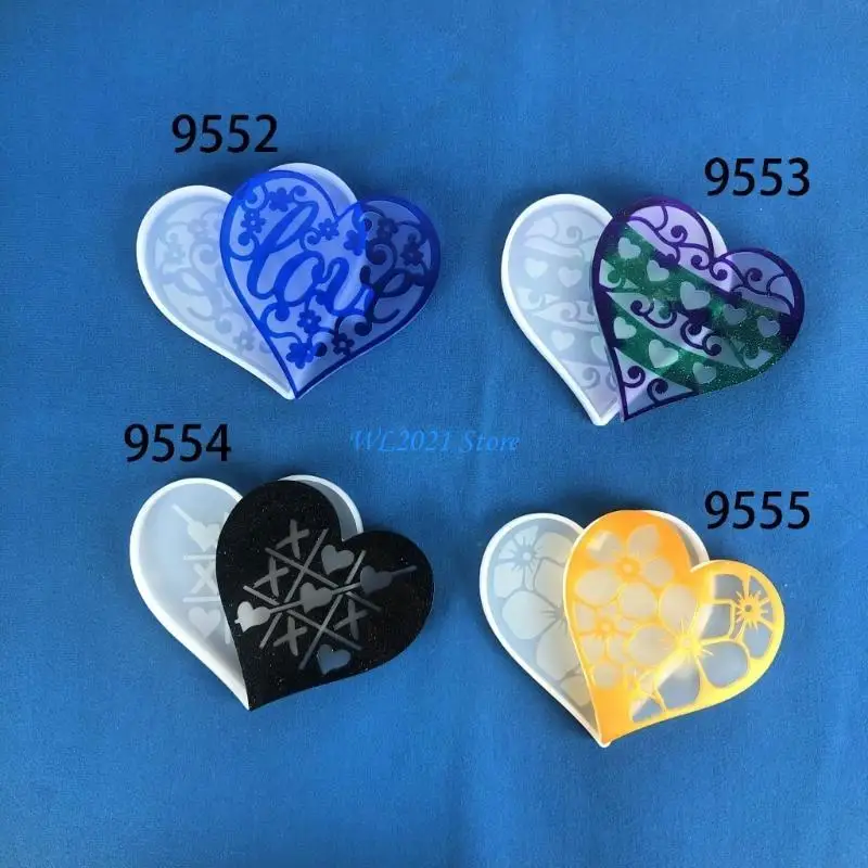 G5GC تحديد الموقع قوالب DIY كوستر قوالب سيليكون صينية قوالب الايبوكسي الراتنج الصب قوالب #4