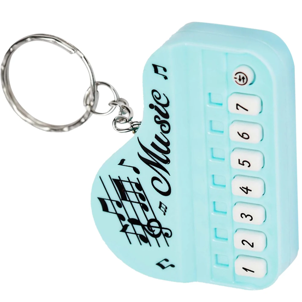 Piano Keyboard Keychain 1Pc Mini Electronic Musical Instrument Key Ring Portable Decorative Bag Pendant For Backpacks