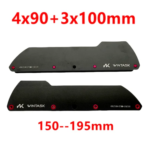 스피드 스케이트 프레임 마운트 거리 150-195mm, 4x90mm 및 3x100mm