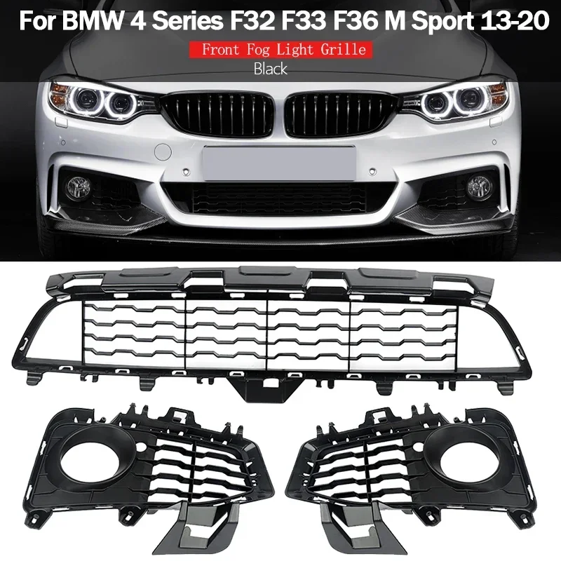 

For 2014-20 BMW 4Series F32 428i 430i 440i M Sport Front Bumper Fog Light Grille