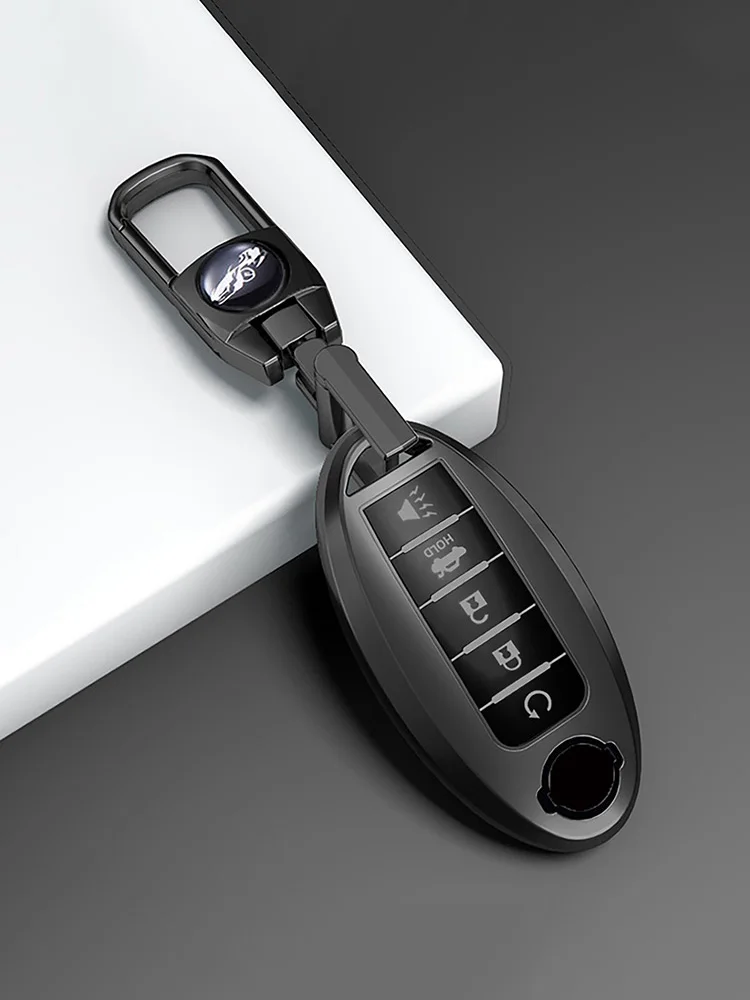 5-Tasten-weiche TPU-Autoschlüsselhülle, schlüsselloser Fernbedienungshalter für Nissan X Trail T32 2020 Rogue Patrol Murano Htrail Maxima – Detail 5