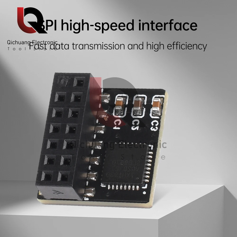 Modulo di sicurezza TPM2.0 14 Pin SPI H modulo piattaforma affidabile Chip di crittografia autonomo