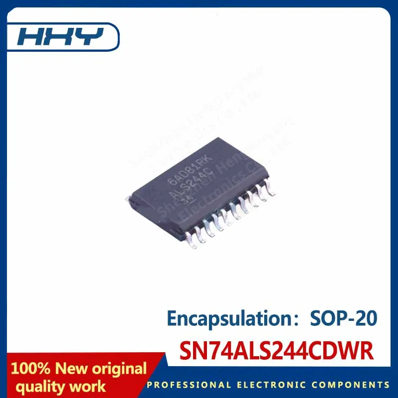 10PCS   SN74ALS244CDWR encapsulates the SOP-20 buffer line driver