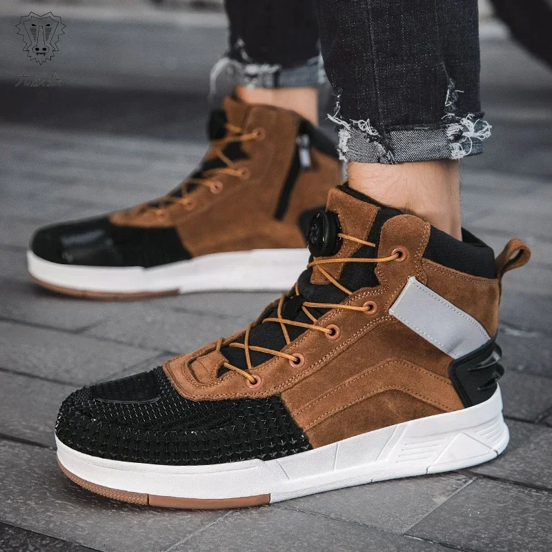 

Breathable Motorcycle Boots Men Women Biker Shoes Casual Men's Sneakers Microfiber Motocross Shoes Motorcycle Supplies