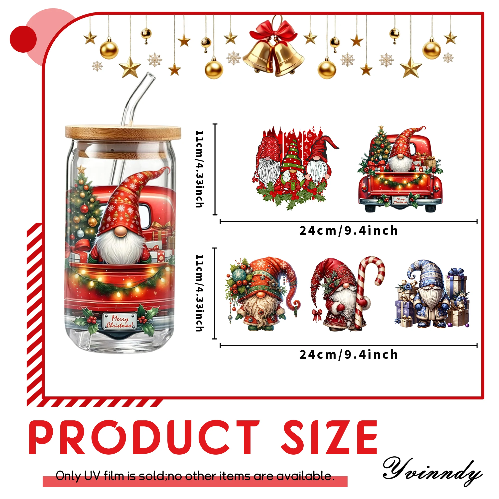 5Pcs/Set Red Truck Christmas G - Rdta Tank Glass review and price