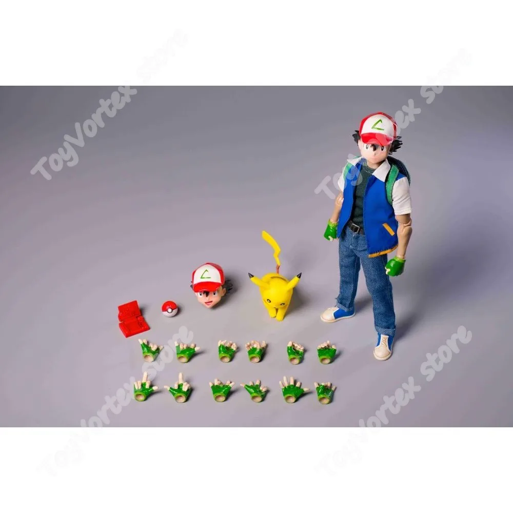 

In Stock Joy Man Toys Ash Ketchum Anime Action Figure Jm014 1/12 Scale Movable Body Design Tamer 6 Male Soldier Model Gifts