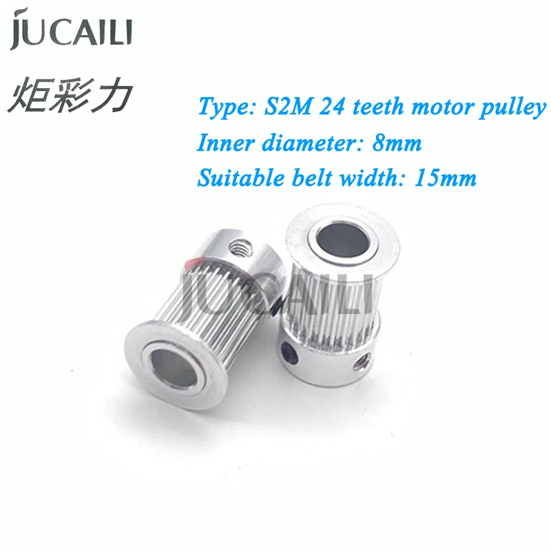 JCL 24 Teeth S2M-15-8mm Gear Servo Stepper Motor Pulley 24T for Infiniti Allwin Xuli Eco Solvent Printer