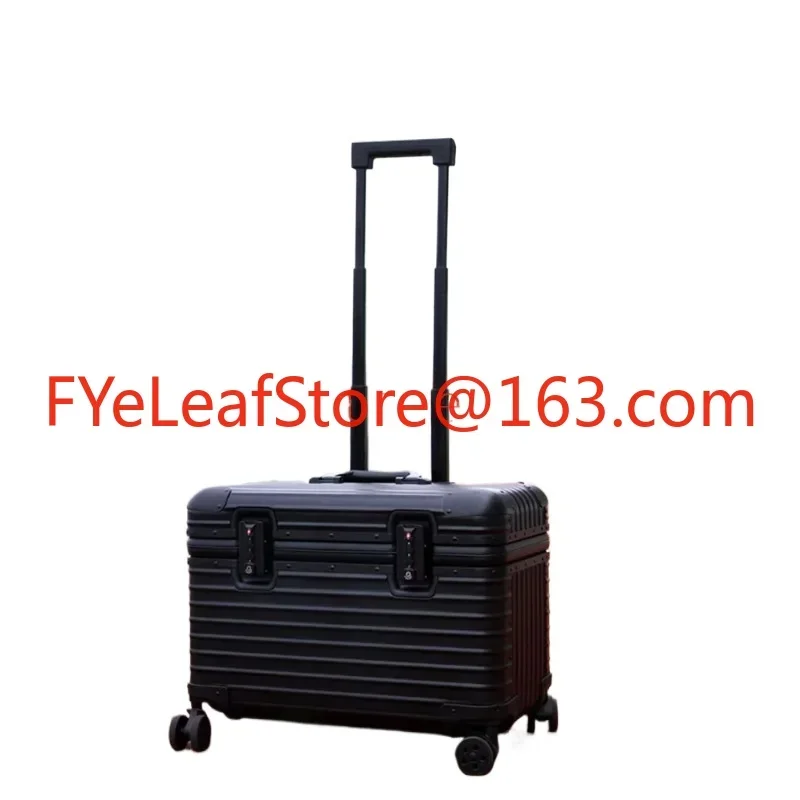 Aluminum Magnesium Alloy SLR Storage Boarding Makeup Photography Equipment Trolley Case