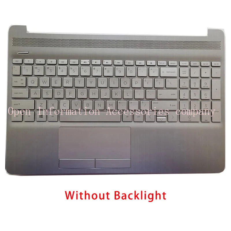 New for HP 15s-du dy DW GR TPN-C139 replacemen laptop accessories keyboard and touchpad silvery with backlight ap2h8000510