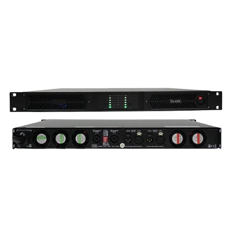 

D2-4200 2 channels stage master class d subwoofer amplifiers professional power 5000 watts
