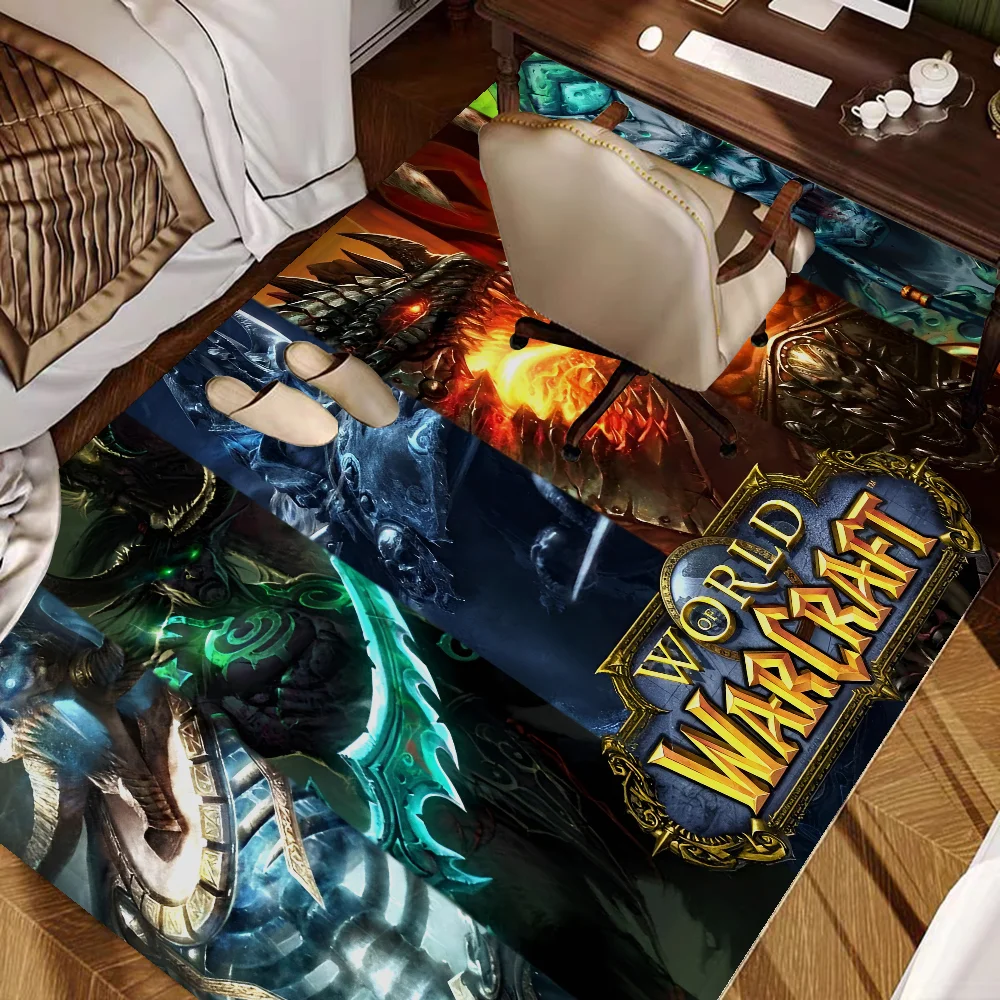 The W-World Of W-Warcraft Floor Mat Retro Multiple Choice Living Room Kitchen Rug Non-Slip Modern Home Decor