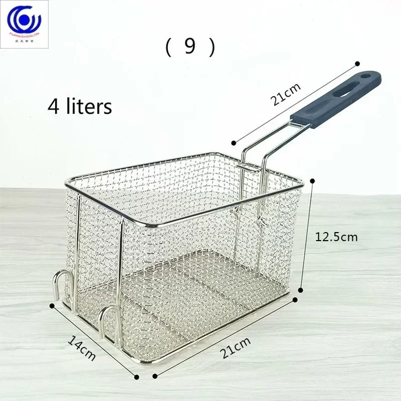 28 options Stainless steel fryer screen French fries frame square filter net encrypt colander shaped Frying basket fryers meshed