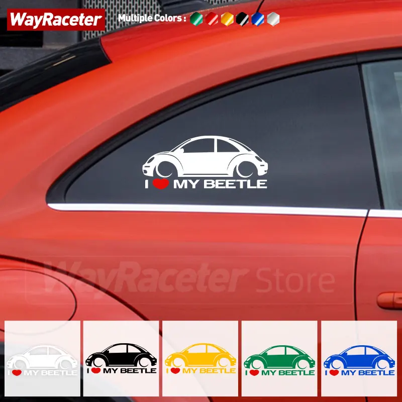 Reflective Car Window Sticker Creative Funny Body Bumper Trunk Graphics Vinyl Decal For VW Volkswagen Beetle Accessories