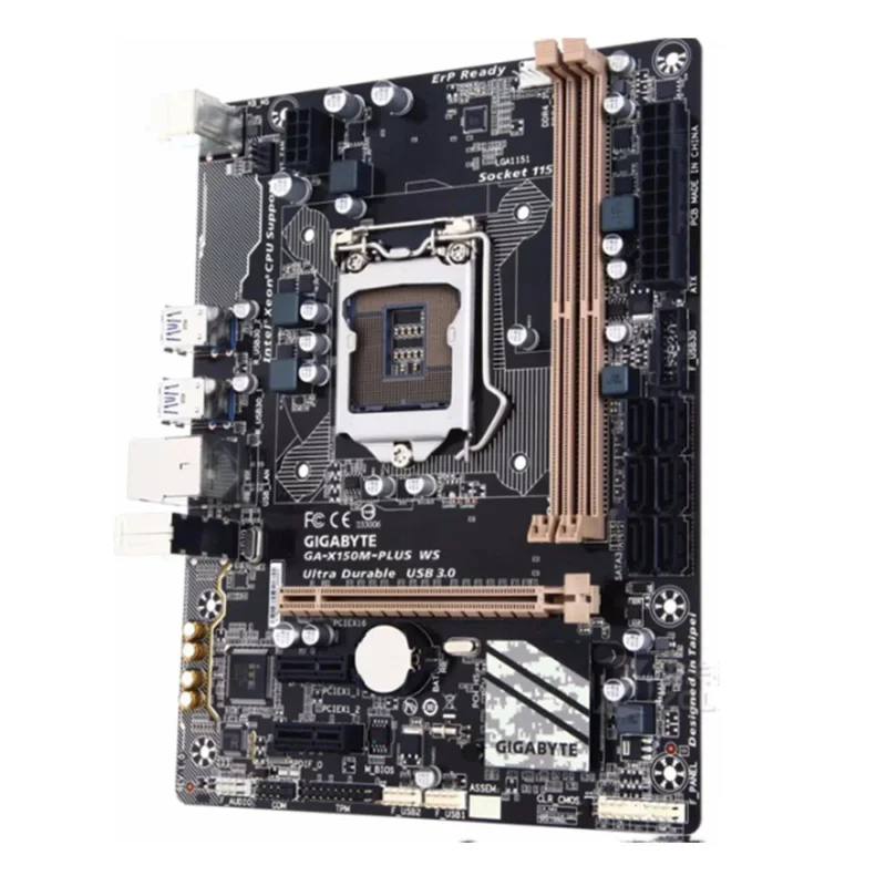 Imagem -02 - Placa-mãe Gigabyte-x150m-plus ws Micro Atx Lga 1151 Intel C232 Ddr4