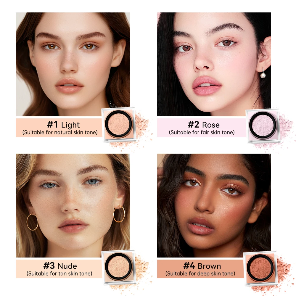 Lakerain Loose Baking Setting Powder Oil Control Natural Matte Finish Long Lasting Makeup Setting Powder Korean Cosmetic 4colors image 5