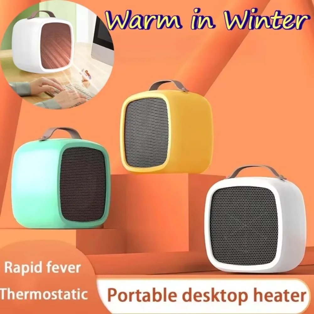 Hand Warmers USB Rechargeable Portable Electric Mini Heater 500W Fast Heating Warm Air Heater Warmer Fan for Office Bedroom