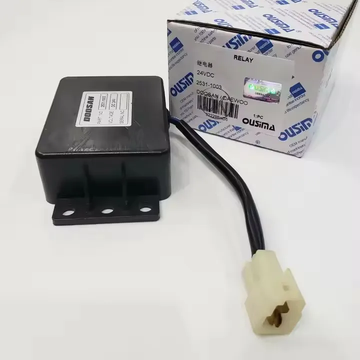 2531-1003 dc 24v conversor controlador de relé de tempo de partida para doosan daewoo DH220-5 dh225 dx225lc dx300lca peças de reposição de escavadeira