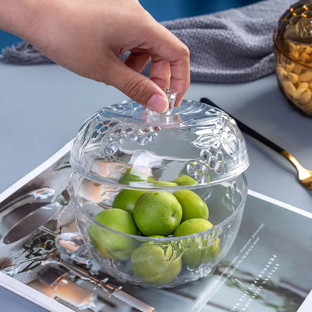 

2Pcs Snacks Storage Jar High Hardness Candy Storage Tank Sealed Lid Desktop Organizer for Herbal Tea Nuts Legumes Dried Fruit