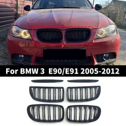 Front Kidney Bumper Grille Racing Grill Trim Facelift For BMW E90 E91 3 Series 2005-2012 325i 320i 330i 335i Tuning Accessories