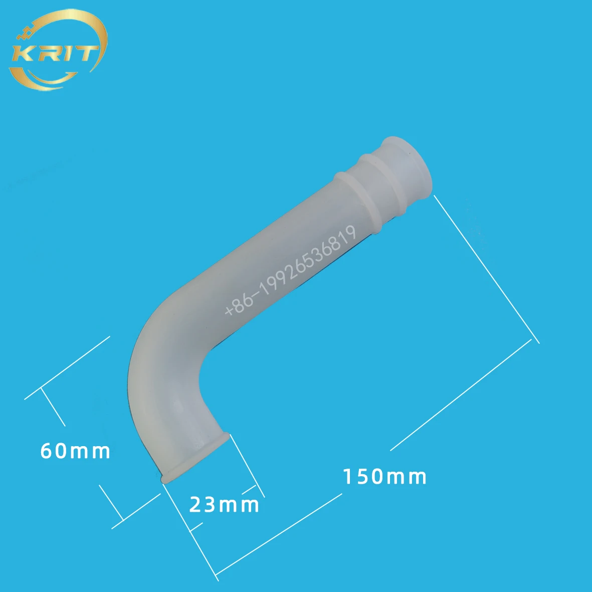 2 Pieces Crooked Silicone Conduit Pipe L Shape New Accessory For Soft Serve Ice Cream Machines