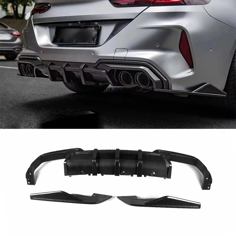 

High Quality Real Dry Carbon Fiber Diffuser for M8 F91 F92 F93 Rear Bumper Rear Lip Diffuser
