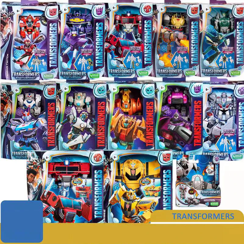 Hasbro Transformers: Earthspark Bumblebee Shockblast Megatron colección de juguetes de regalo para niños modelo de figura de acción en stock