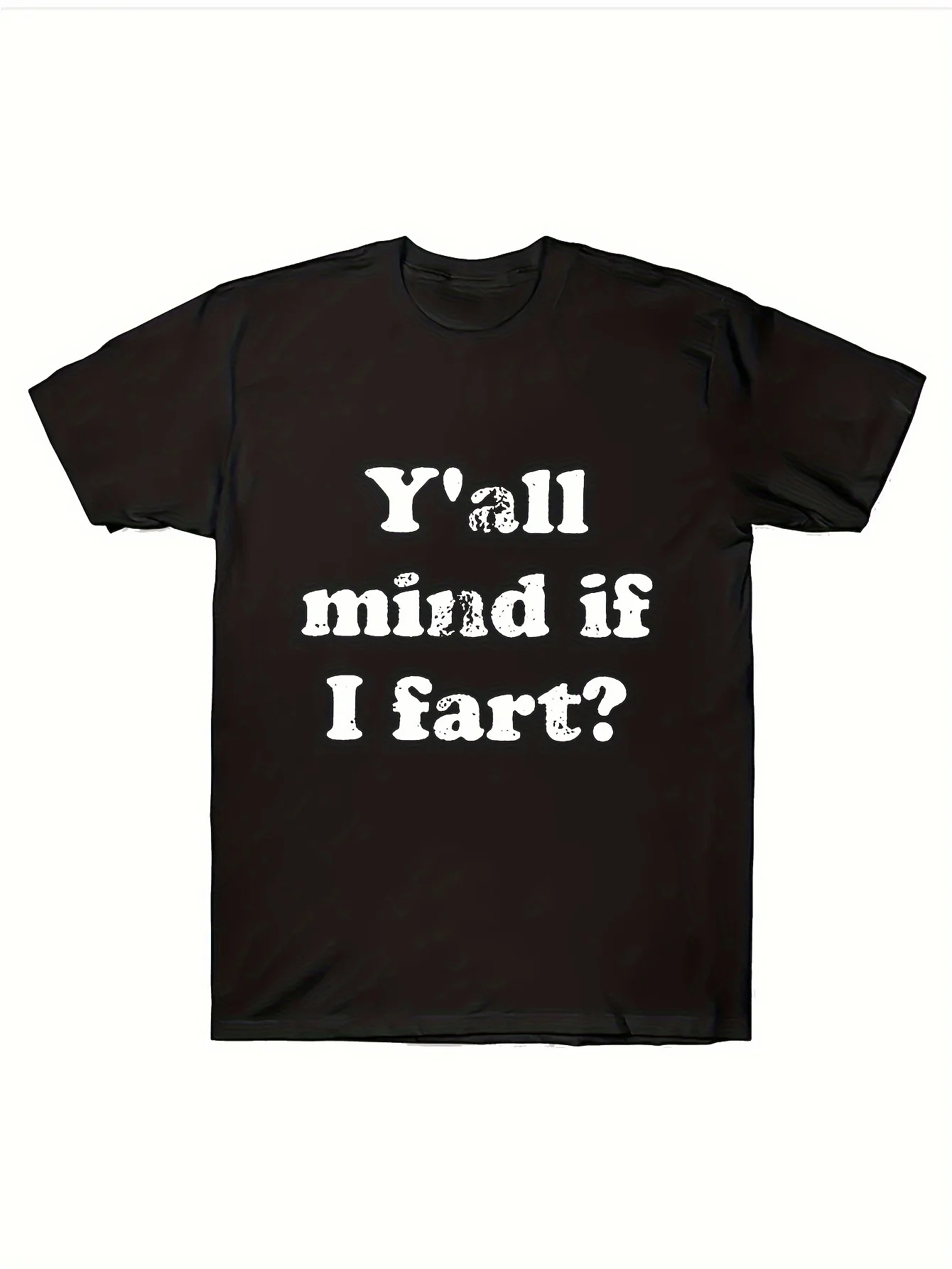 Unique I Love To Fart Graphic Print Crew Neck Short Sleeve T-Shirt for Men - Comfortable Breathable and Fashionable Casual Wear