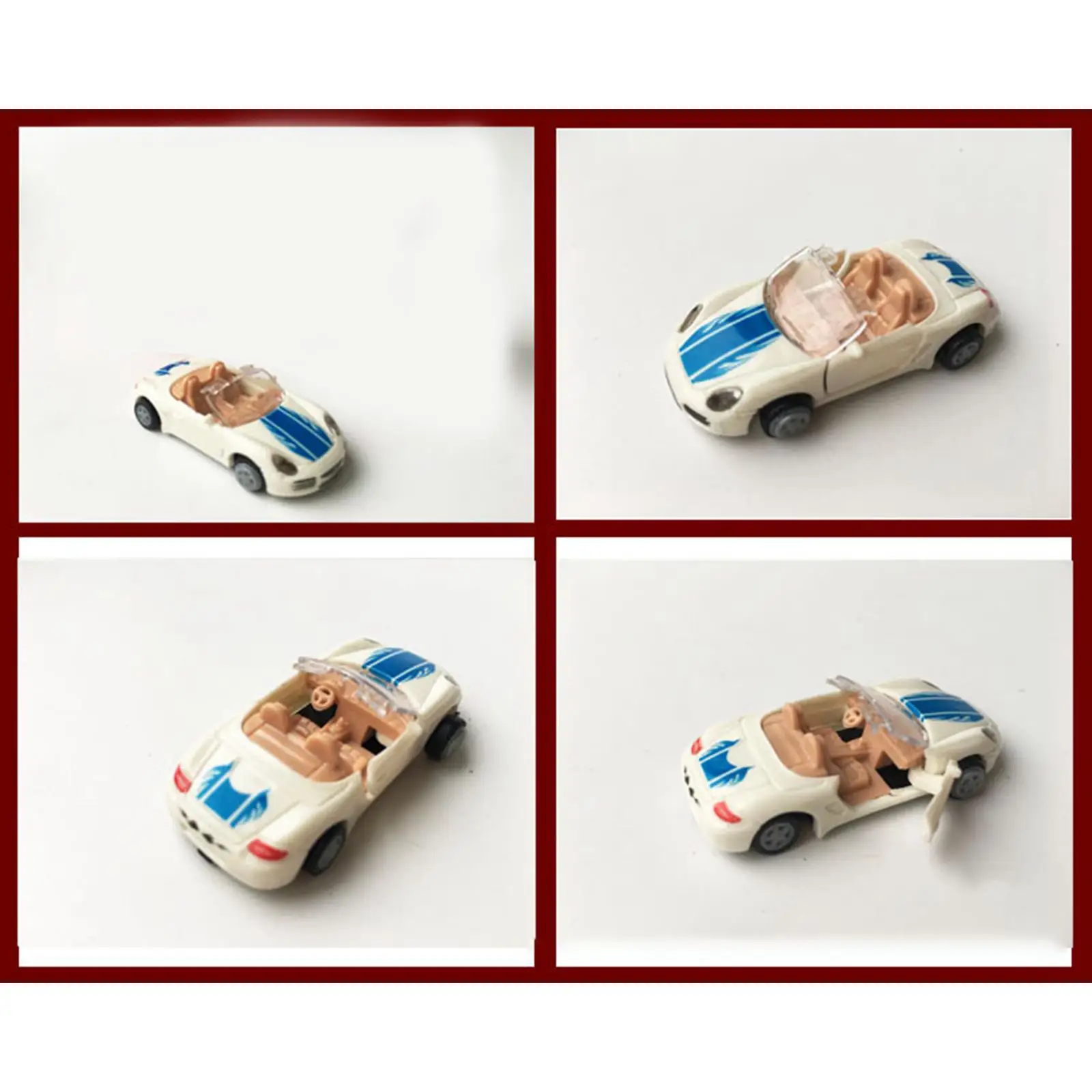 

16 Pieces 4D Car Model Kits Toy Collection Model World Famous Car Models