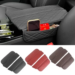Car Armrest Protector Cover Center Console PU Leather Pad With Storage For BMW 5 Series G30 G32 6GT 2018-2023 Auto Accessories