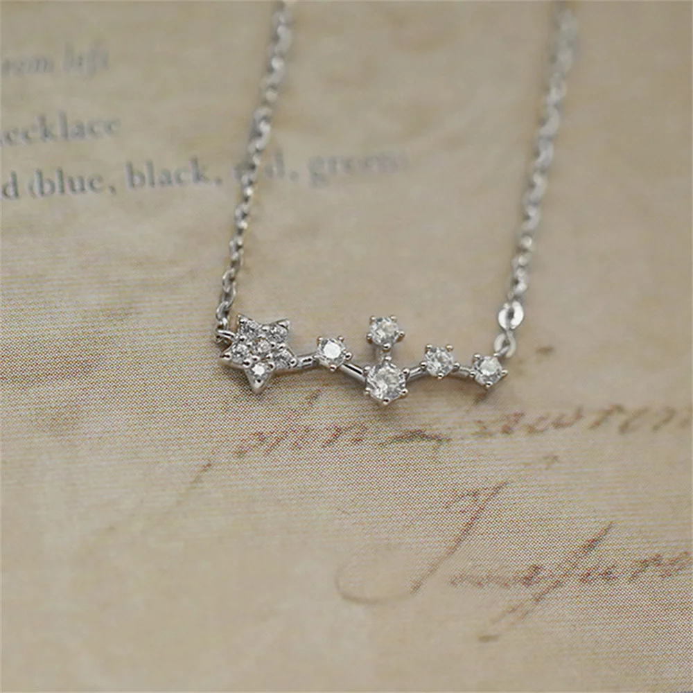 

Korean Star Collarbone Chain, S925 Sterling Silver, Exquisite Internet-Famous Minimalist INS Women's Sweater Chain Jewelry