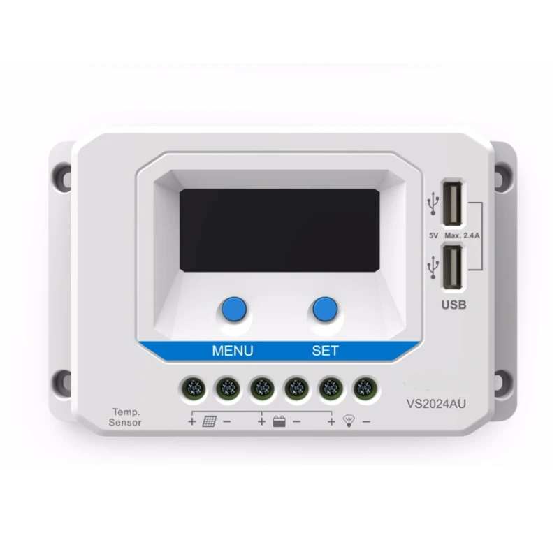 12/24V 10/20/30/40A PWM solar charge controller usb5V, current display LCD with backlight