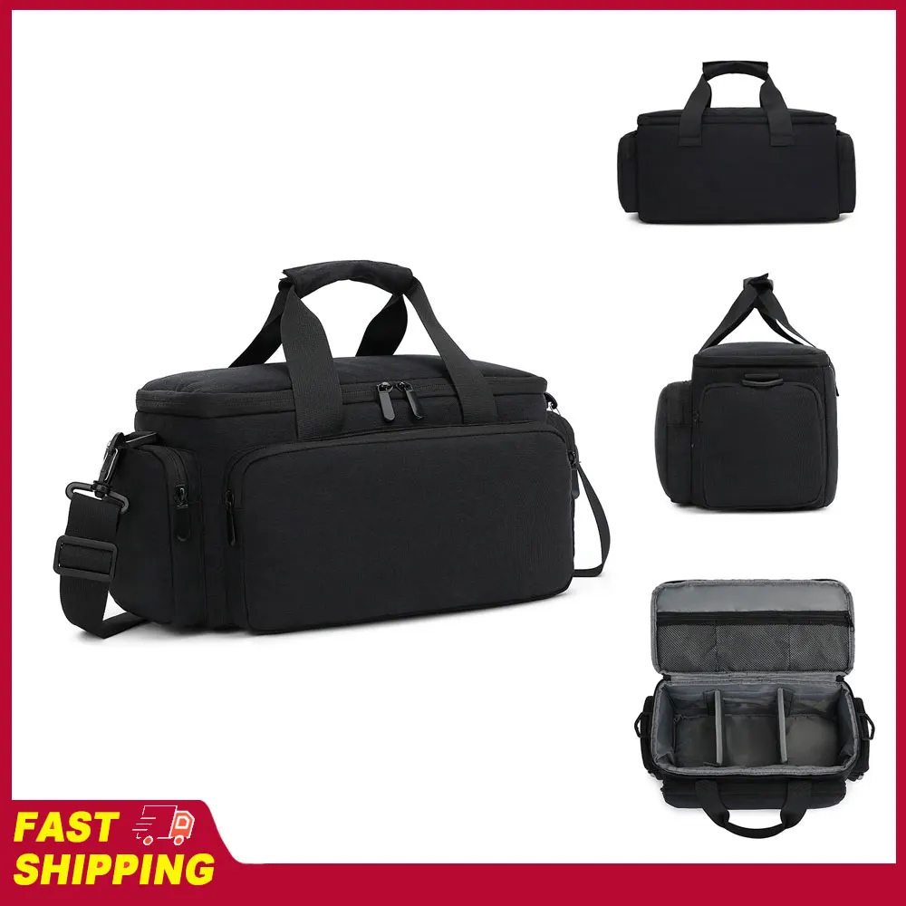 

Водонепроницаемая ударопрочная сумка для камеры, дорожная сумка через плечо для беззеркальной камеры со съемными разделителями и плечевым ремнем