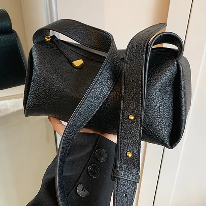 New retro pillow pu texture underarm shoulder crossbody versatile commuter handbag