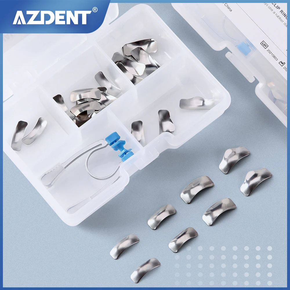 

AZDENT Dental Sectional Matrix Dentistry Resin Clamping Seperating Ring Clip Ring Dental Tools