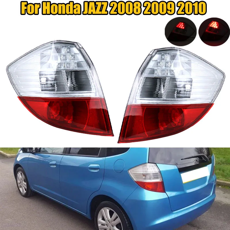 

Left Right LED Rear Bumper Tail Light Reversing Stop Brake Lamp For Car For Honda JAZZ 2008 2009 2010 33500-TF0-J01