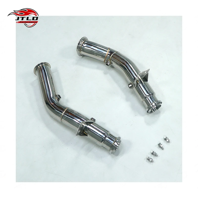 JTLD Performance Exhaust Straight Without Heat Shield Downpipe For C43 C450 AMG W205 Left Hand Drive Down Pipe