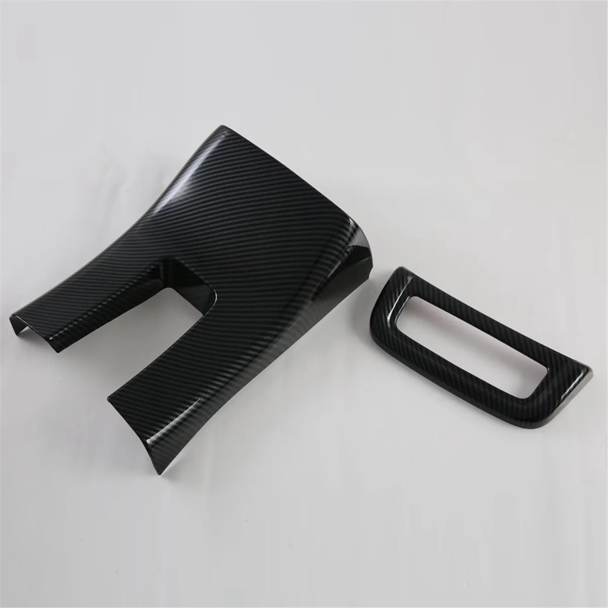 For Fortuner 2024 ABS Carbon Fiber Car Rear Air Condition Outlet Vent Cover Trim Decoration Accessories