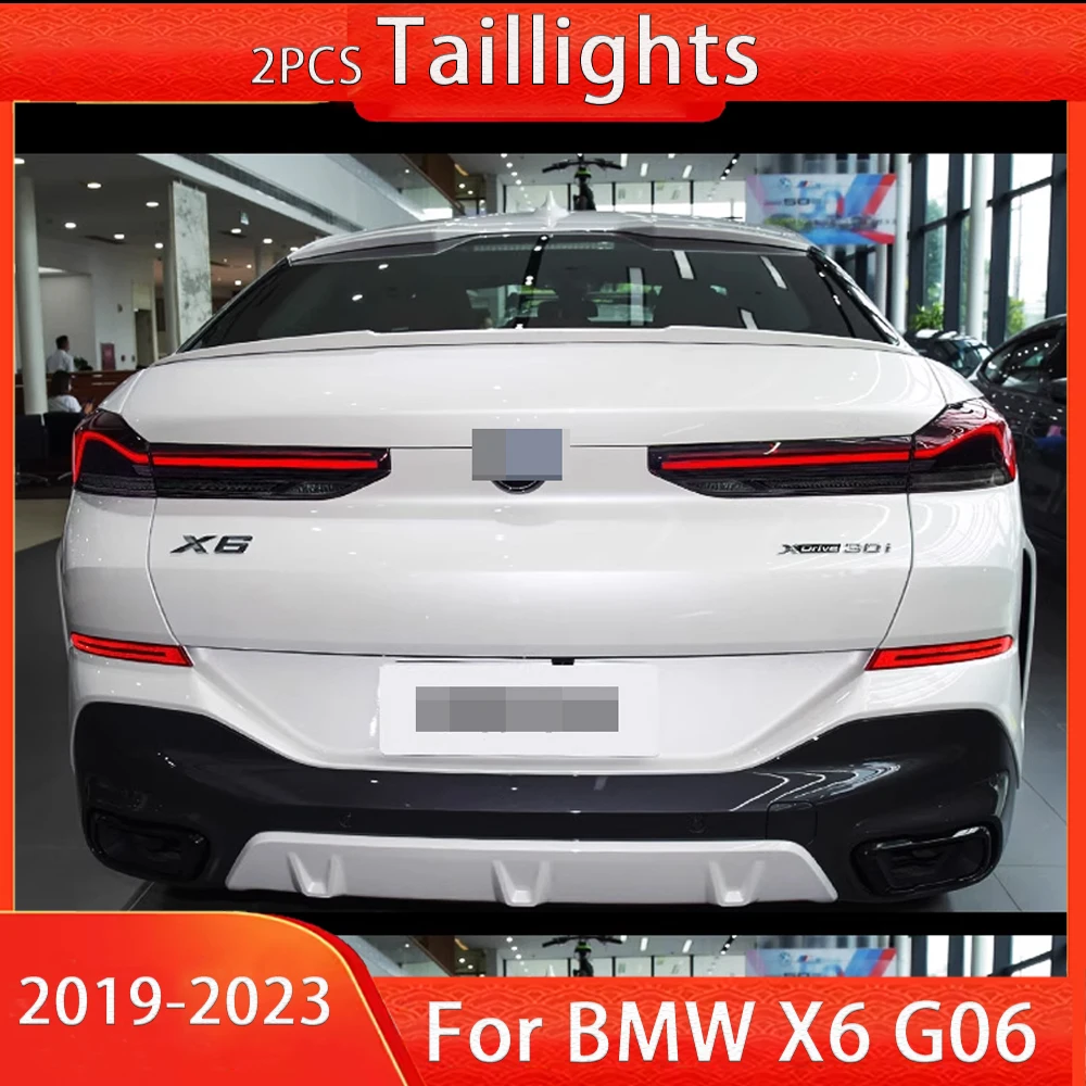 

Автомобиль для BMW X6 G06 задний фонарь 2019-2023, обновленный модифицированный новый DRL динамический указатель поворота, светодиодный задний фонарь, автоаксессуары