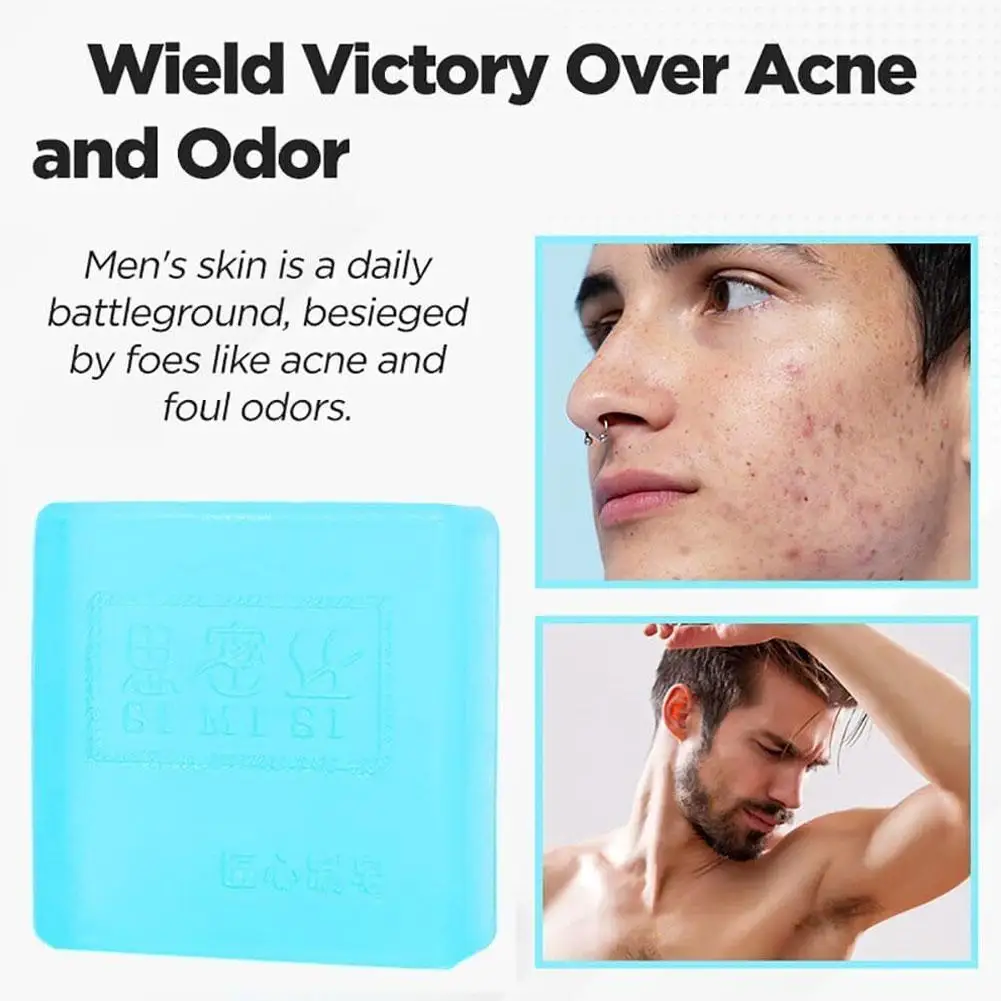 Men Cologne Perfume Soap Deep Cleaning Long Lasting Soap Oil Body Fragrant Handmade Control Soap Oil Moisturizing Essential E0V1