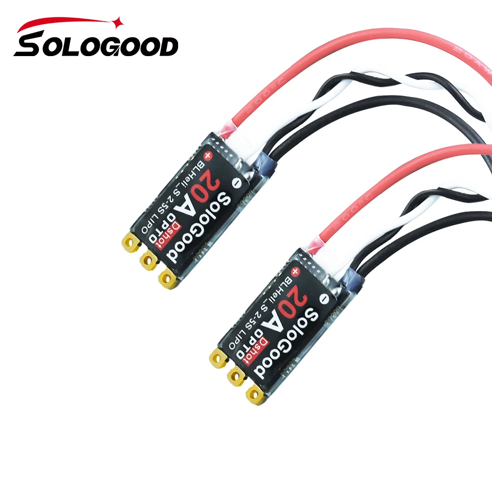 SoloGood BLHeli_S 20A ESC DSHOT 20A ESC BLHeli_S Speed Controller 2-5S for FPV Raing Drone